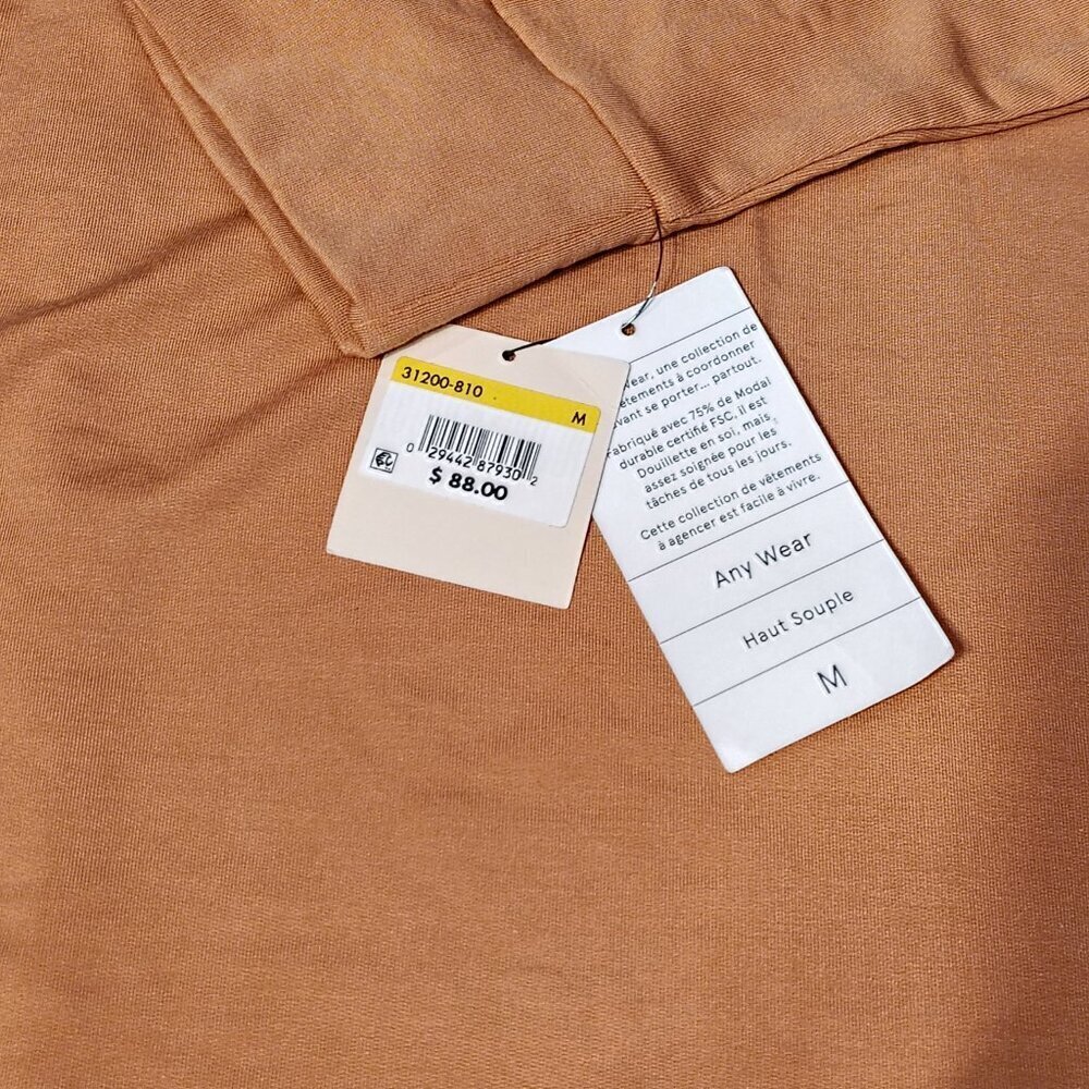 TRUE & CO WOMENS MED BLUSH SLOUCH TOP BUTTERY SOFT - Picture 2 of 8